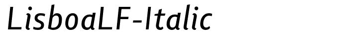 LisboaLF-Italic