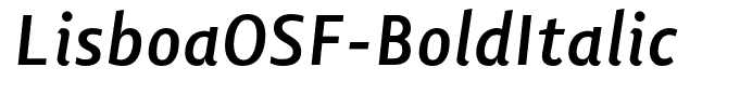 LisboaOSF-BoldItalic