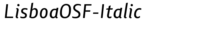 LisboaOSF-Italic
