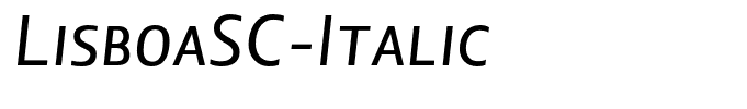 LisboaSC-Italic