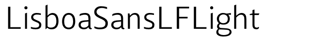 LisboaSansLFLight