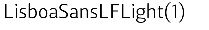 LisboaSansLFLight(1)
