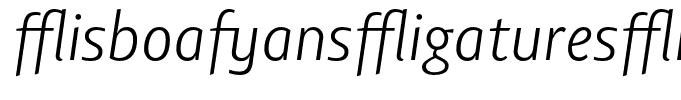 LisboaSansLigaturesLight-Italic