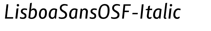 LisboaSansOSF-Italic