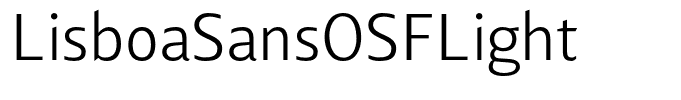LisboaSansOSFLight