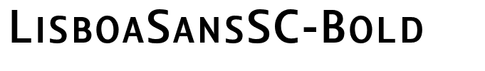 LisboaSansSC-Bold