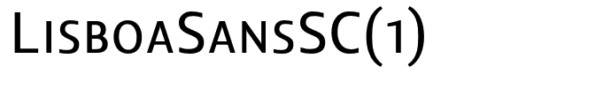 LisboaSansSC(1)