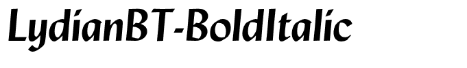 LydianBT-BoldItalic