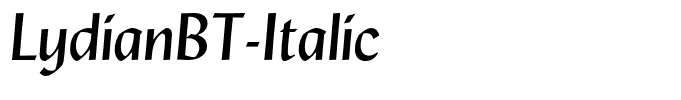 LydianBT-Italic