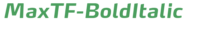 MaxTF-BoldItalic