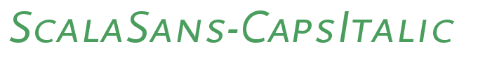 ScalaSans-CapsItalic
