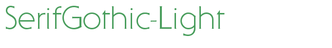 SerifGothic-Light