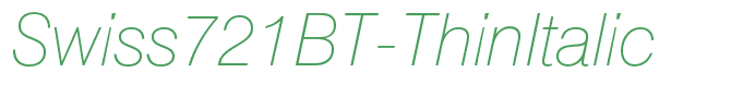 Swiss721BT-ThinItalic