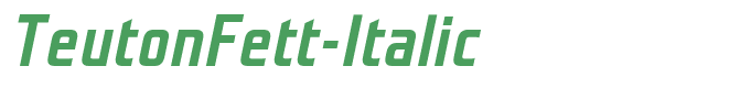 TeutonFett-Italic