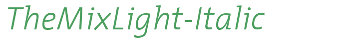 TheMixLight-Italic