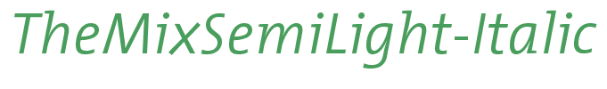 TheMixSemiLight-Italic