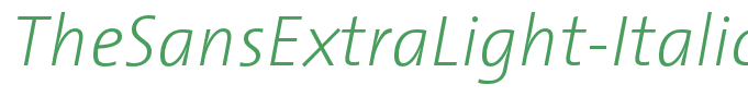 TheSansExtraLight-Italic