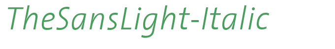 TheSansLight-Italic