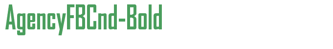 AgencyFBCnd-Bold