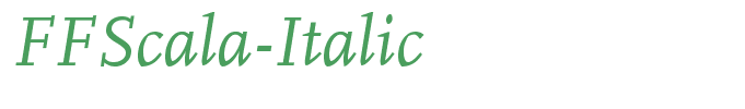 FFScala-Italic