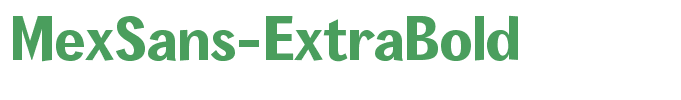 MexSans-ExtraBold