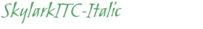 SkylarkITC-Italic