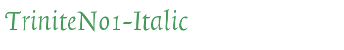 TriniteNo1-Italic