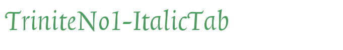TriniteNo1-ItalicTab