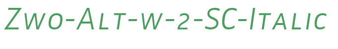 Zwo-Alt-w-2-SC-Italic