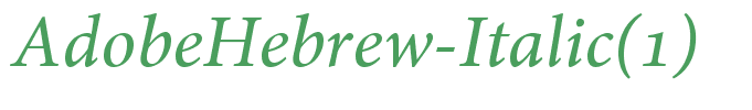 AdobeHebrew-Italic(1)
