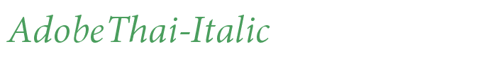 AdobeThai-Italic
