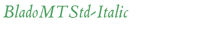 BladoMTStd-Italic