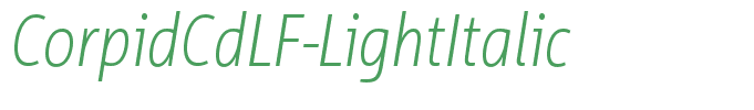 CorpidCdLF-LightItalic