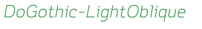 DoGothic-LightOblique