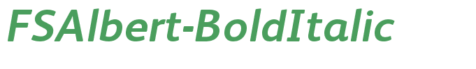 FSAlbert-BoldItalic