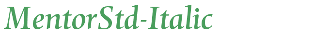 MentorStd-Italic