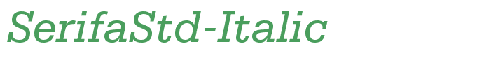 SerifaStd-Italic
