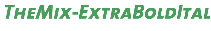 TheMix-ExtraBoldItalicCaps