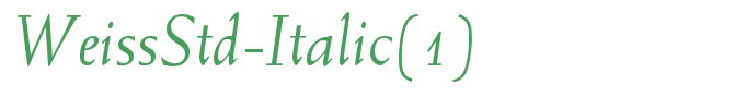 WeissStd-Italic(1)