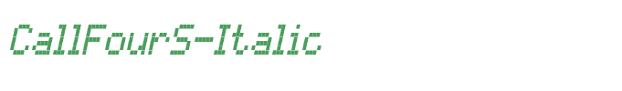 CallFourS-Italic