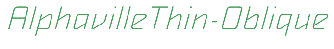 AlphavilleThin-Oblique