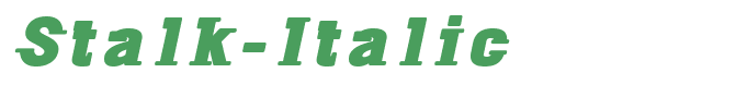 Stalk-Italic