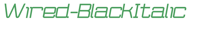 Wired-BlackItalic