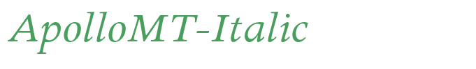 ApolloMT-Italic