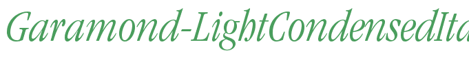 Garamond-LightCondensedItalic