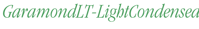 GaramondLT-LightCondensedItalic