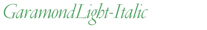 GaramondLight-Italic