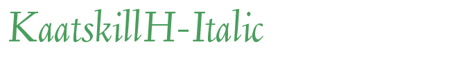 KaatskillH-Italic