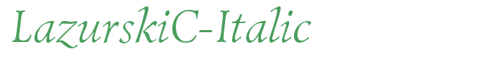 LazurskiC-Italic