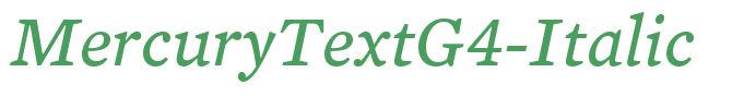 MercuryTextG4-Italic